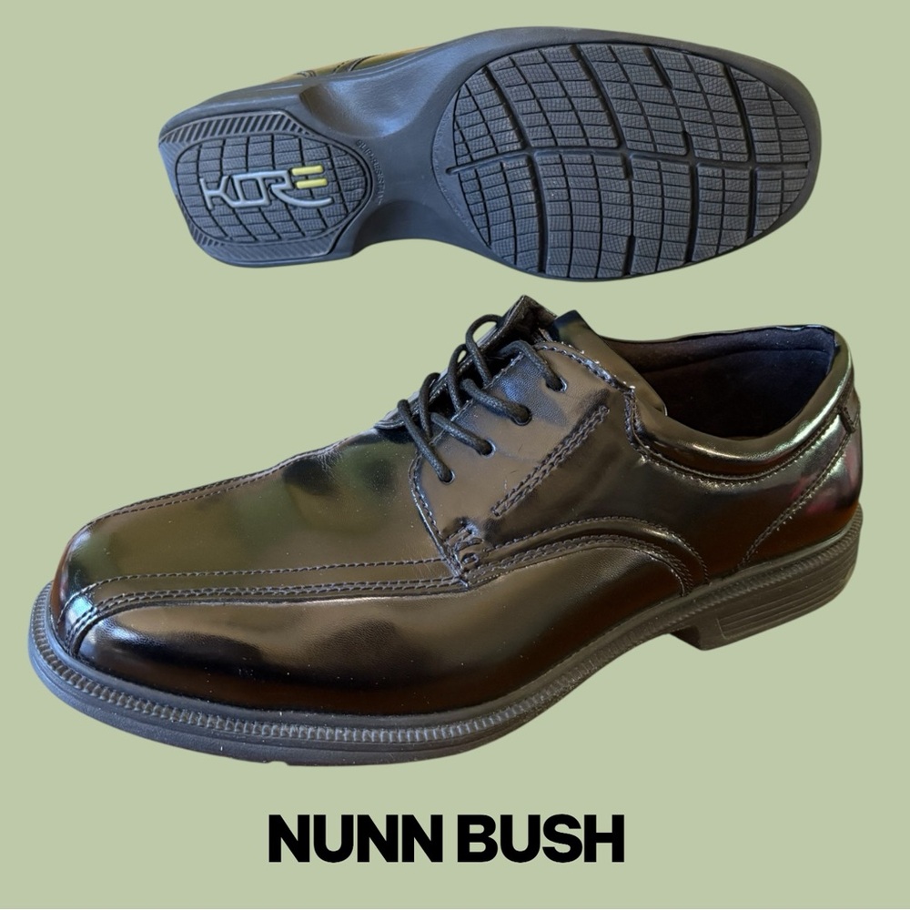 Nunn Bush Men’s 10.5 Bourbon Street Men's KORE Oxford Dress Shoes. Like new! EUC